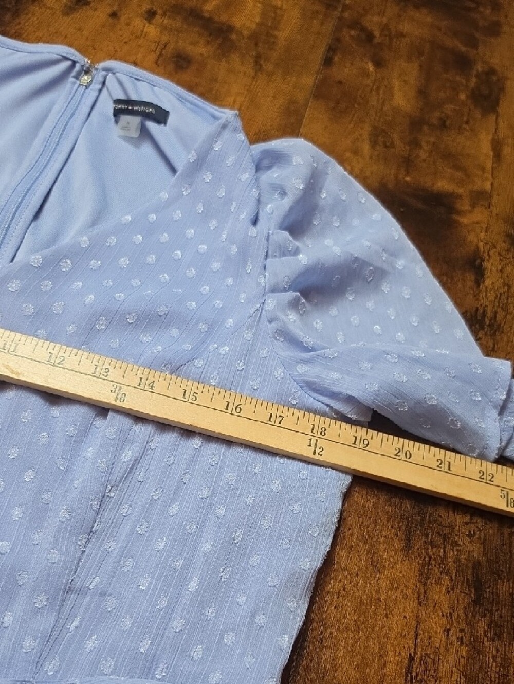 TOMMY HILFIGER | Blue Swiss Dot Fit Flare Disney Bound Cottagecore Dress | 14 - Picture 5 of 9